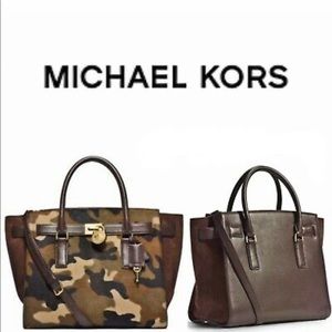 Michael Kors calf skin camo handbag